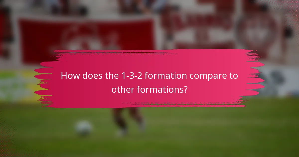 How does the 1-3-2 formation compare to other formations?